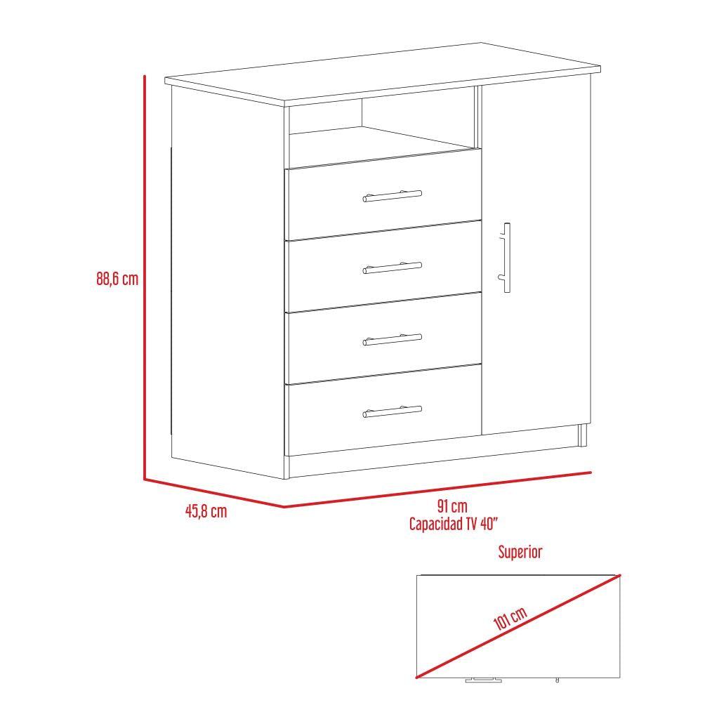 Combo para Habitación Runar, incluye Closet y Organizador.