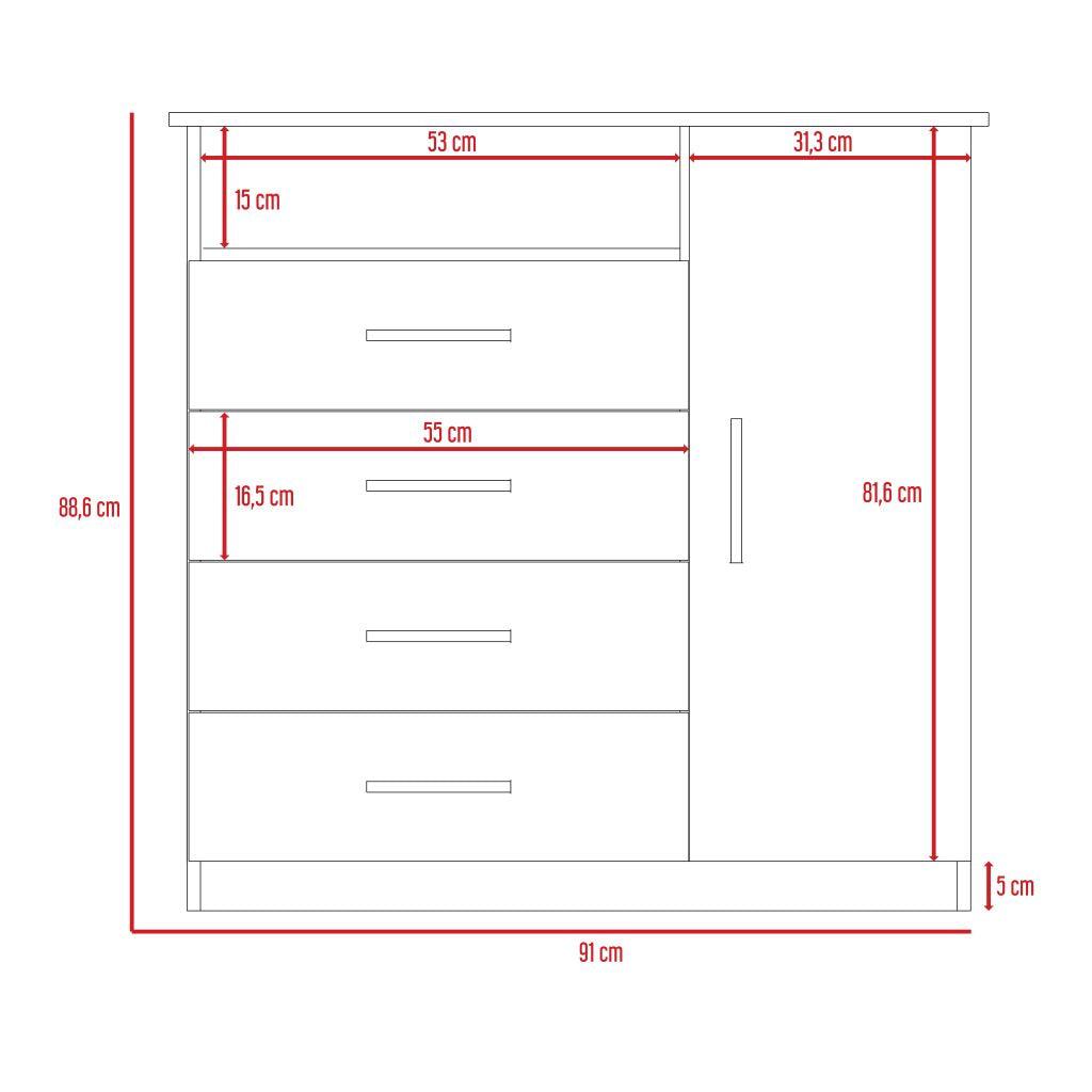 Combo para Habitación Runar, incluye Closet y Organizador.