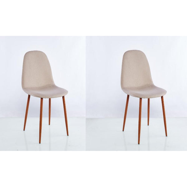 Sillas Clásicas Concept X2, Café Claro y Oscuro, con Cómodo Espaldar