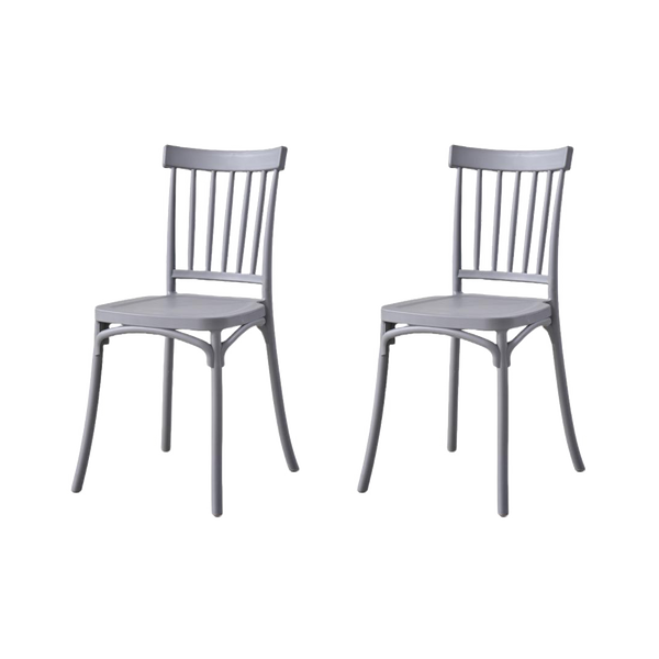 Silla Claus, Color Gris Oscuro, Con espaldar y diseño minimalista X2