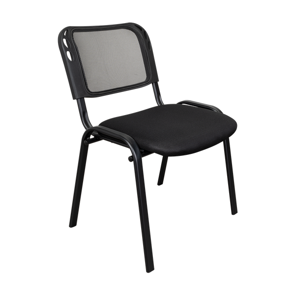 Silla Interlocutora, Negro, Con espaldar y diseño sencillo X2