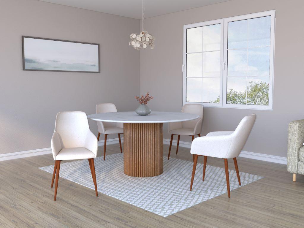 Sillas Clasicas Concept X4, color Cafe Claro Y Chocolate para Sala.