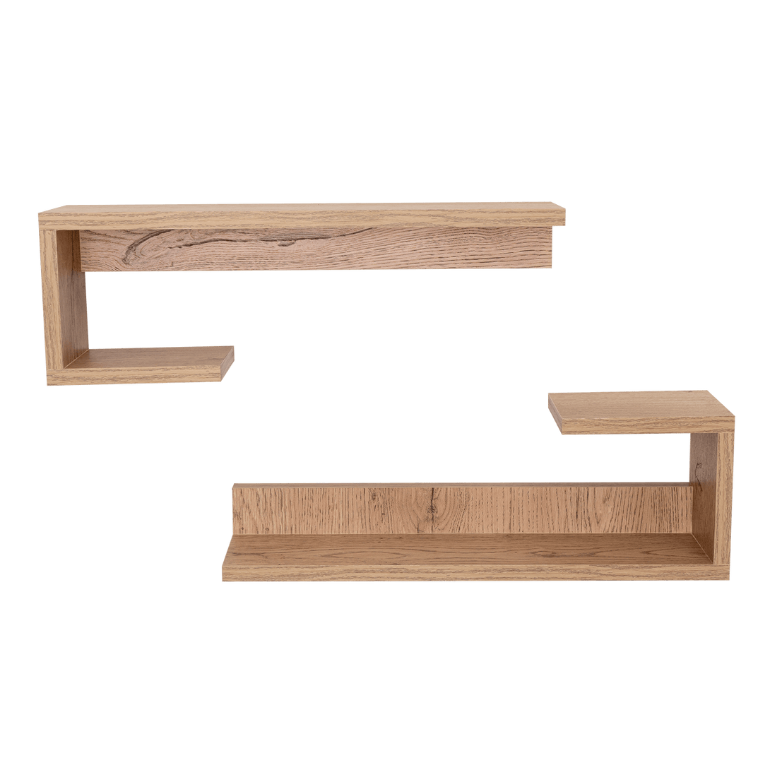 Set de Repisas Santino Beige, X 2 Unidades - VIRTUAL MUEBLES