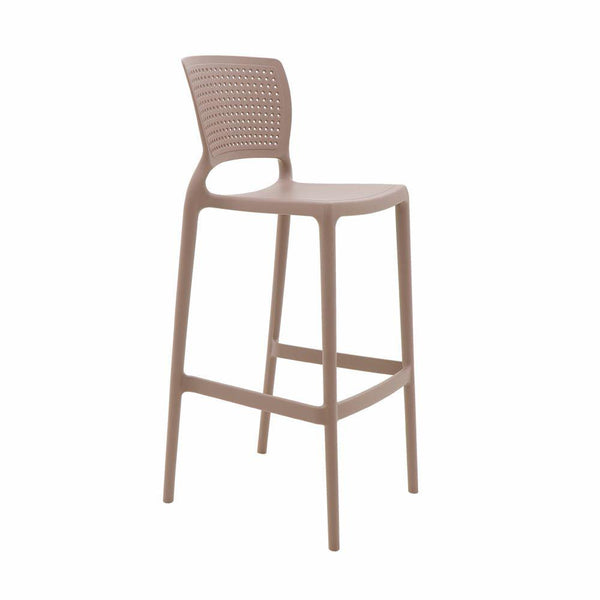 Silla Safira Alta Bar , Taupe