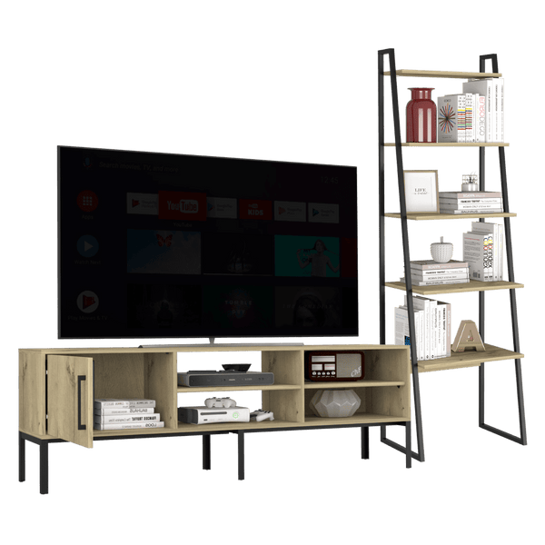 Combo para Sala Walid, incluye Mesa Tv y Biblioteca.