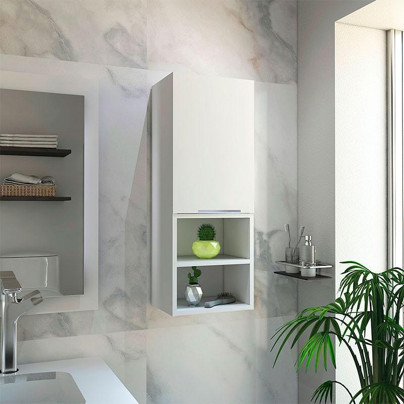 Combo para Baño Nahia, incluye Mueble Auxiliar y Gabinete.